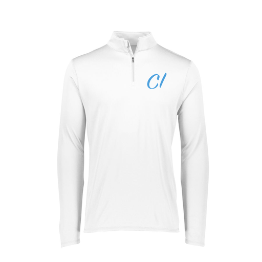 [FTLQFLWH-FAXS-LOGO3] Decker Women's Flex-Lite 1/4 Zip Shirt (Female Adult XS, White, Logo 3)