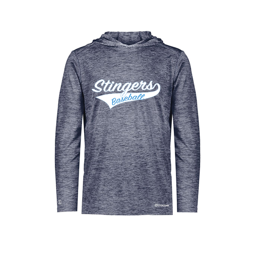 [FOLHCGNV-YS-LOGO2] Decker Youth Charge Hoodie (Youth S, Navy, Logo 2)