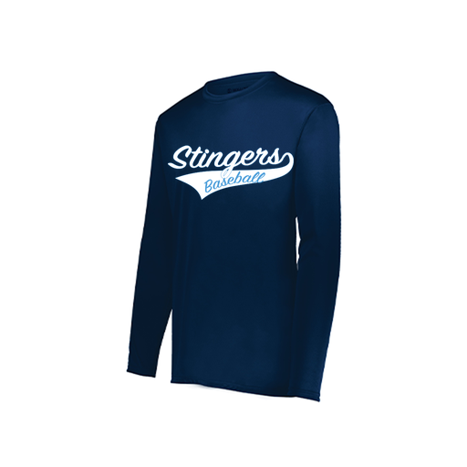 [222822.065.XS-LOGO2] Men's LS Smooth Sport Shirt (Adult XS, Navy, Logo 2)